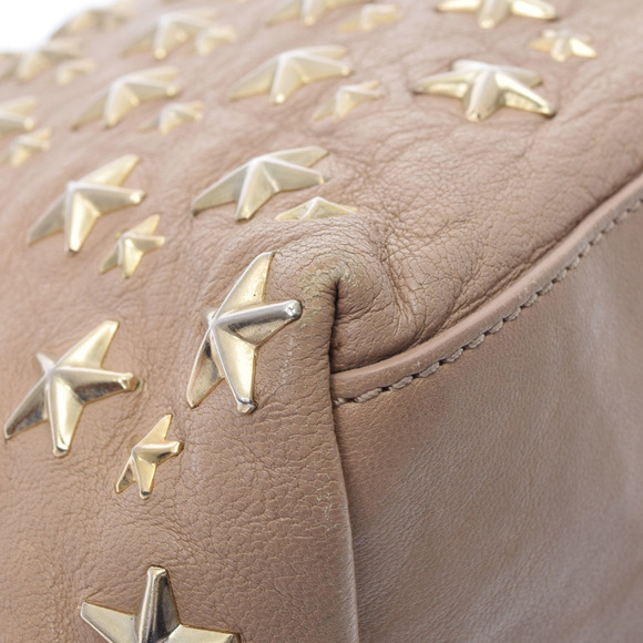 JIMMY CHOO Jimmy Choo Sophia M star studs beige unisex leather tote bag - Picture 9 of 12